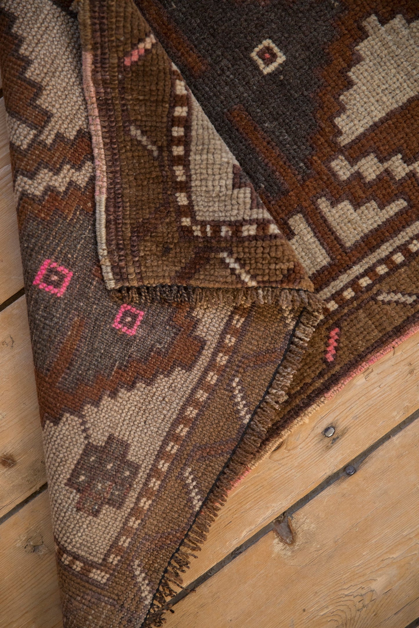 1.5x3.5 Vintage Distressed Kars Rug Mat Runner