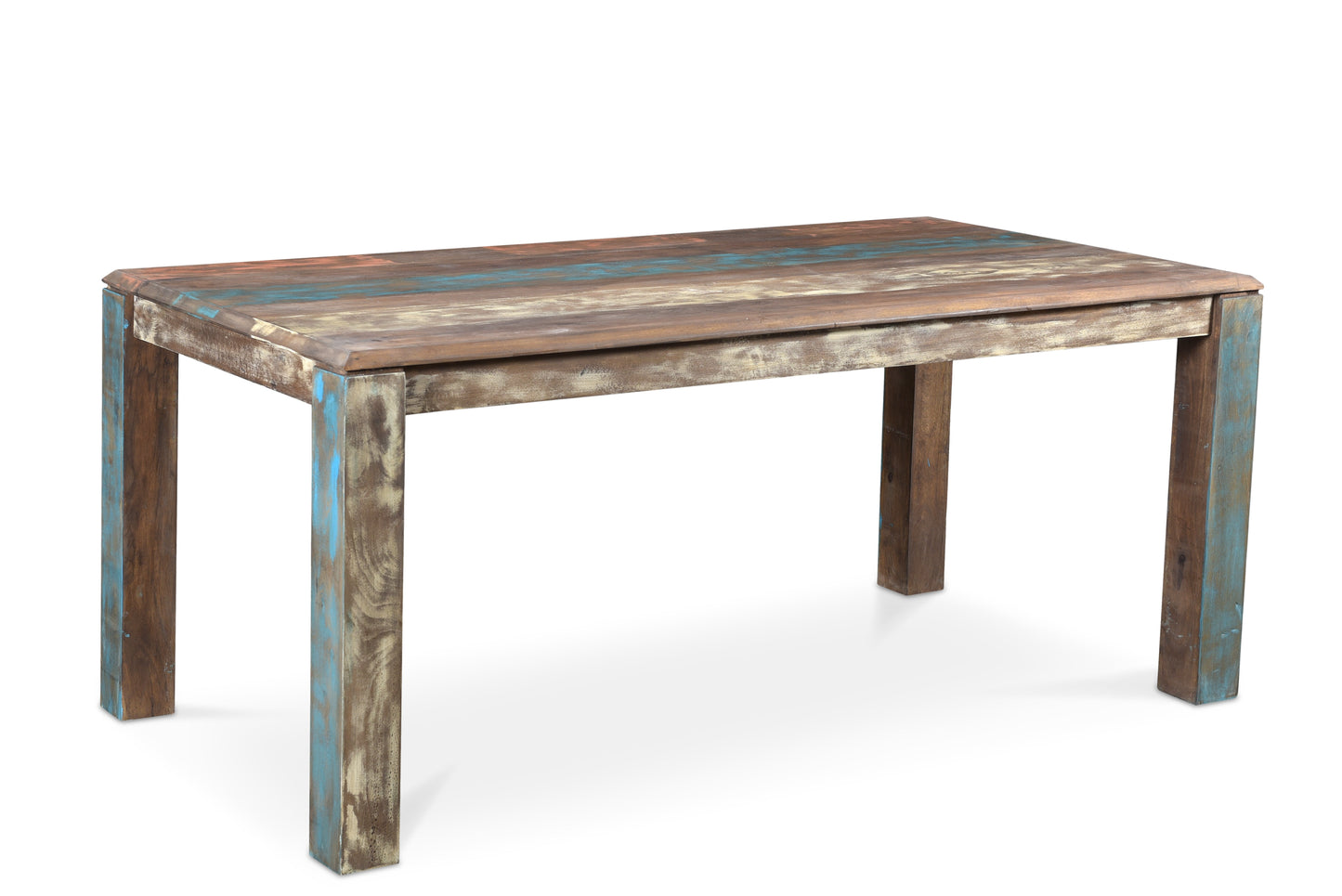 Reclaimed wood Rustic Multicolor Chair -Set of 2