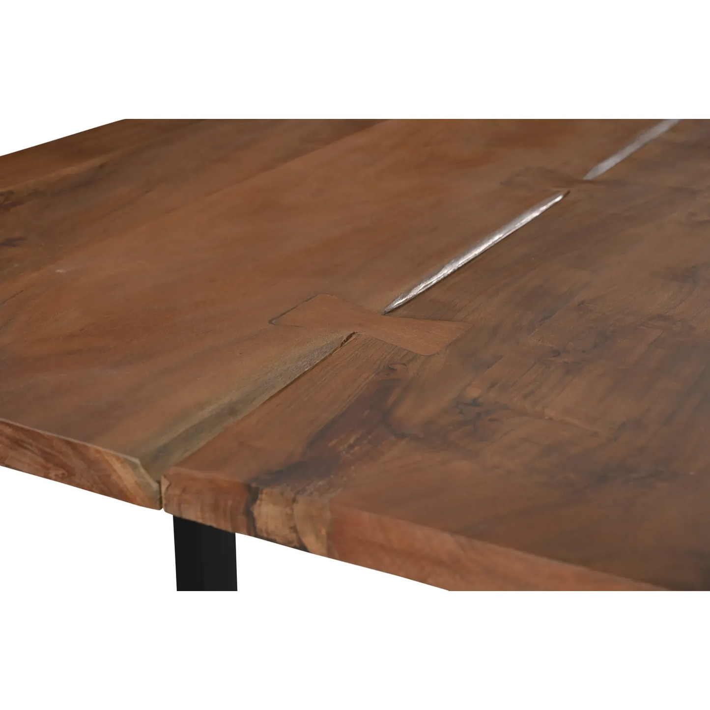 Athea Butterfly Dark live Edge Dining Table - 120"