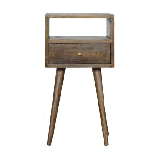 Mini Grey Washed Bedside Table