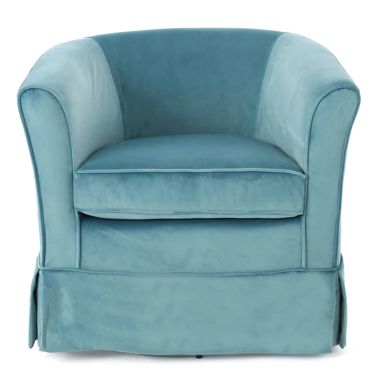 Zeniqua - Upholstered Swivel Chair With Loose Cover