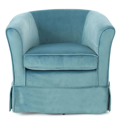 Zeniqua - Upholstered Swivel Chair With Loose Cover