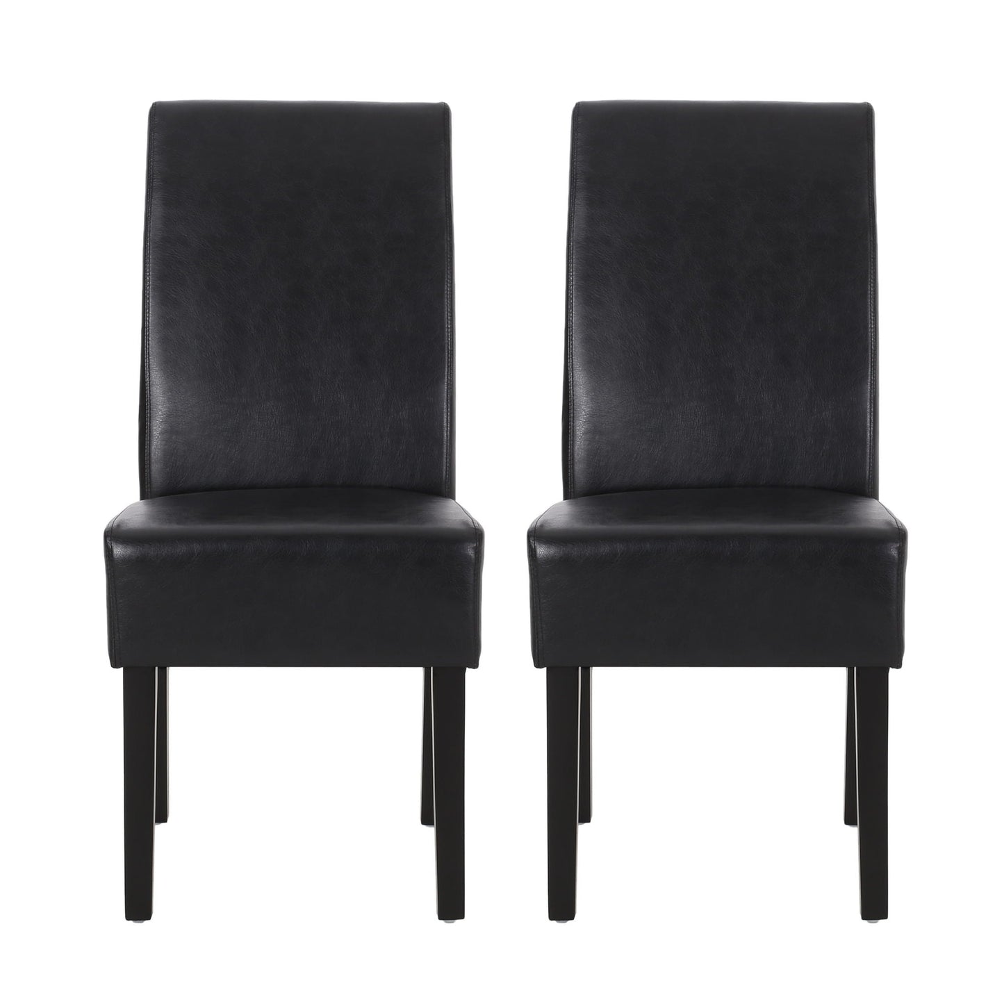 Contemporary Dining Chair With Rubberwood Legs (Set of 2)