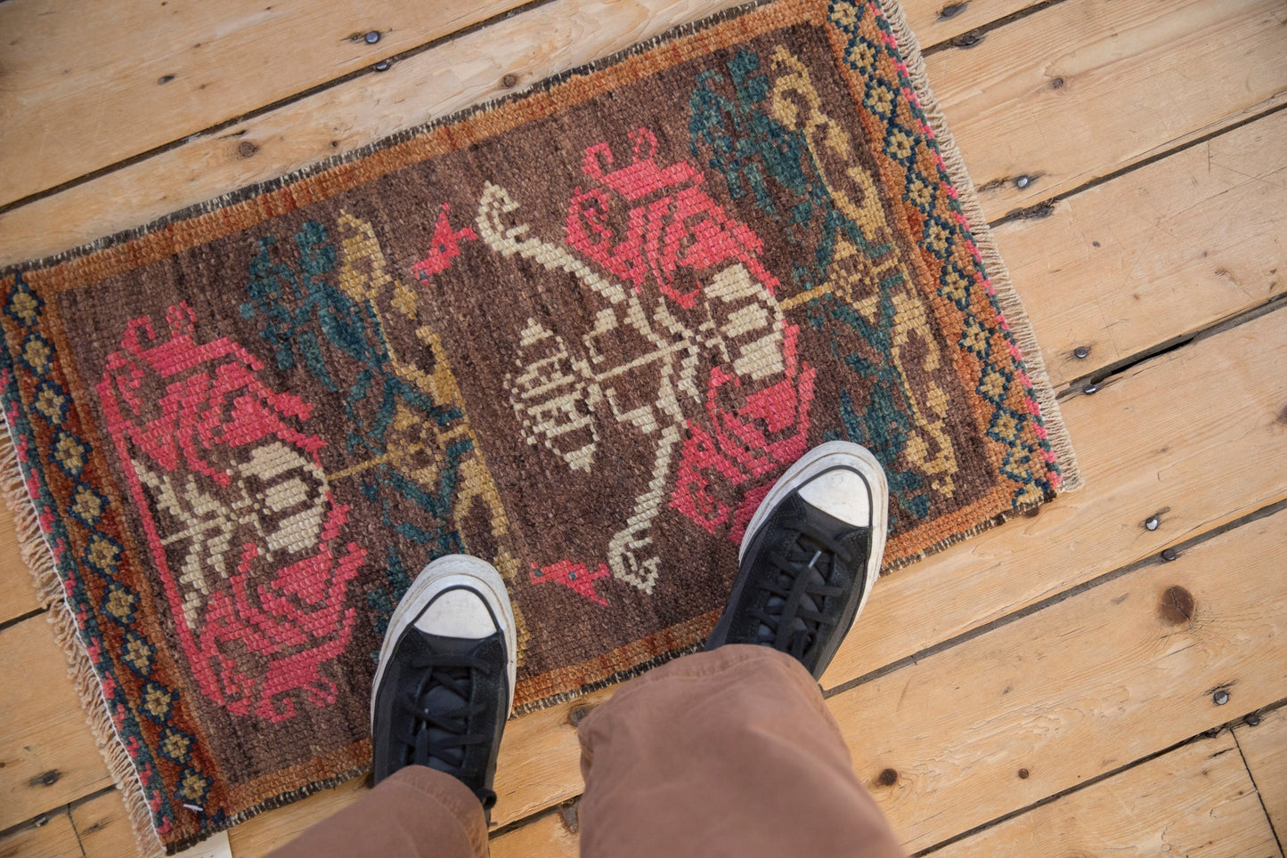 1.5x2.5 Vintage Distressed Kars Rug Mat