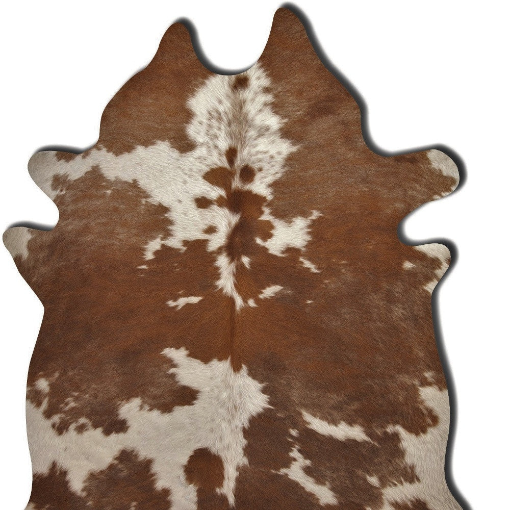 72" X 84" Tan And White Cowhide - Rug