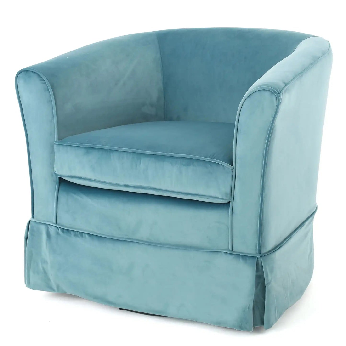 Zeniqua - Upholstered Swivel Chair With Loose Cover