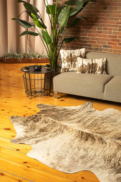 72" X 84" Classic And Brindle Cowhide - Rug