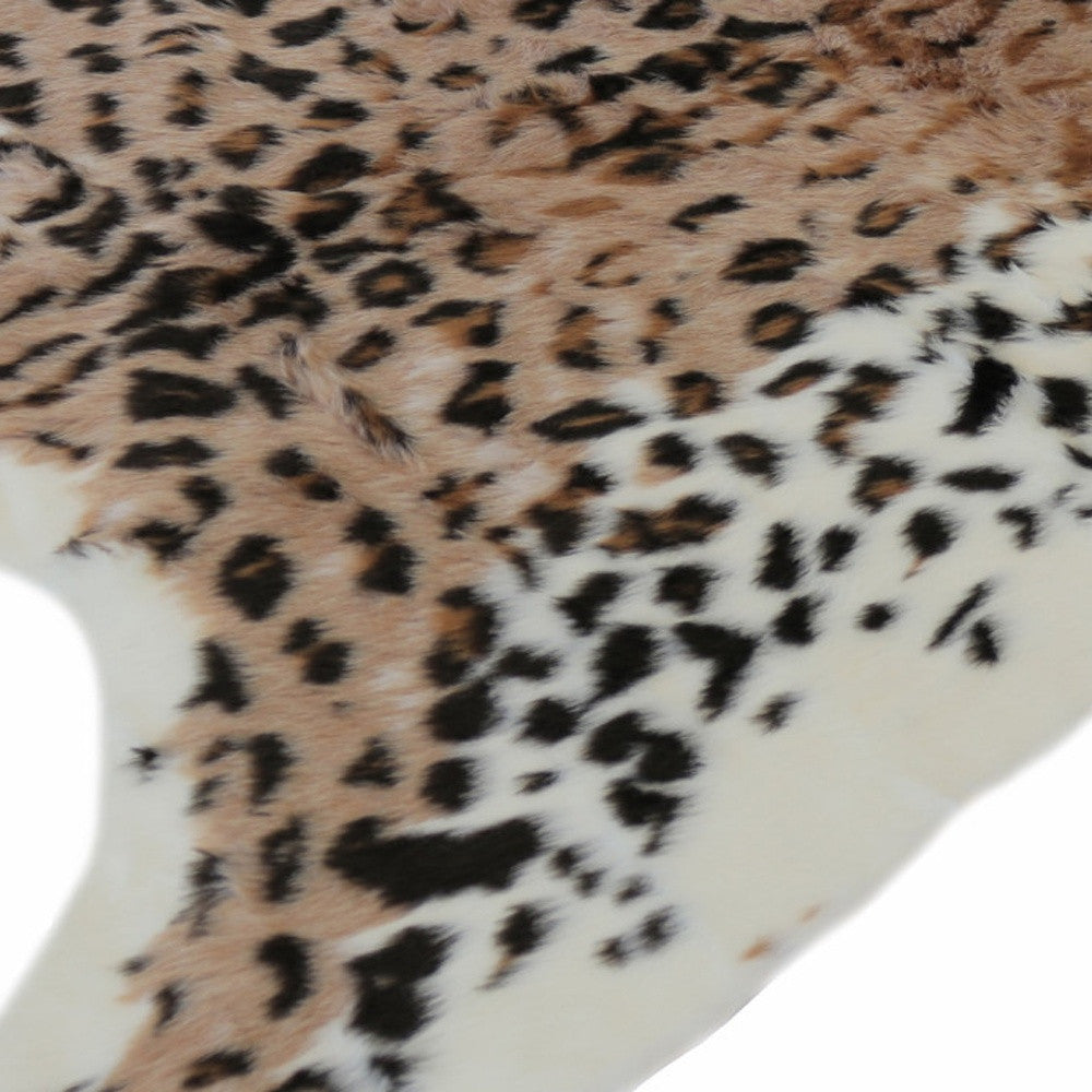 63" X 90" Leopard Faux Hide - Area Rug