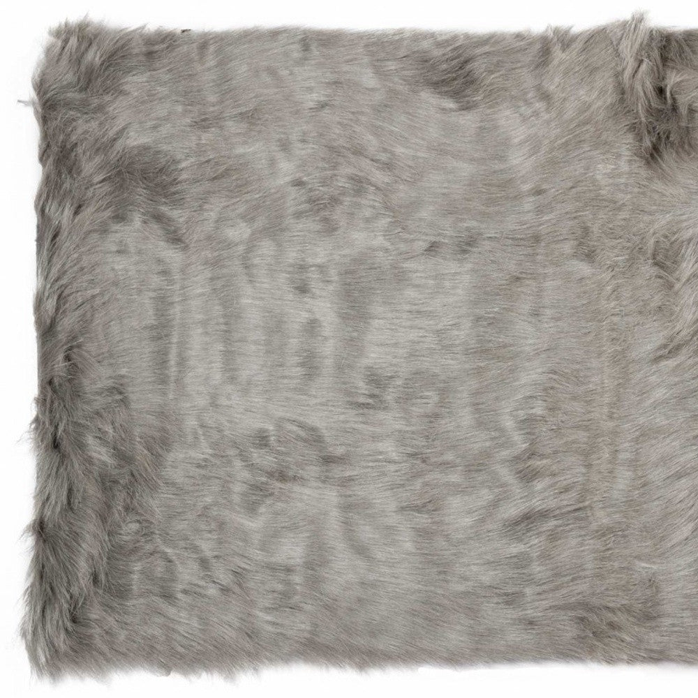 3' X 5' Tan Rectangular Faux Fur - Area Rug