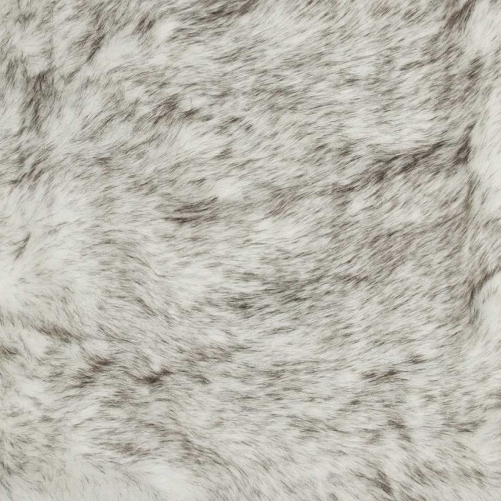 3' X 5' Gray Shag Sheepskin Area Rug