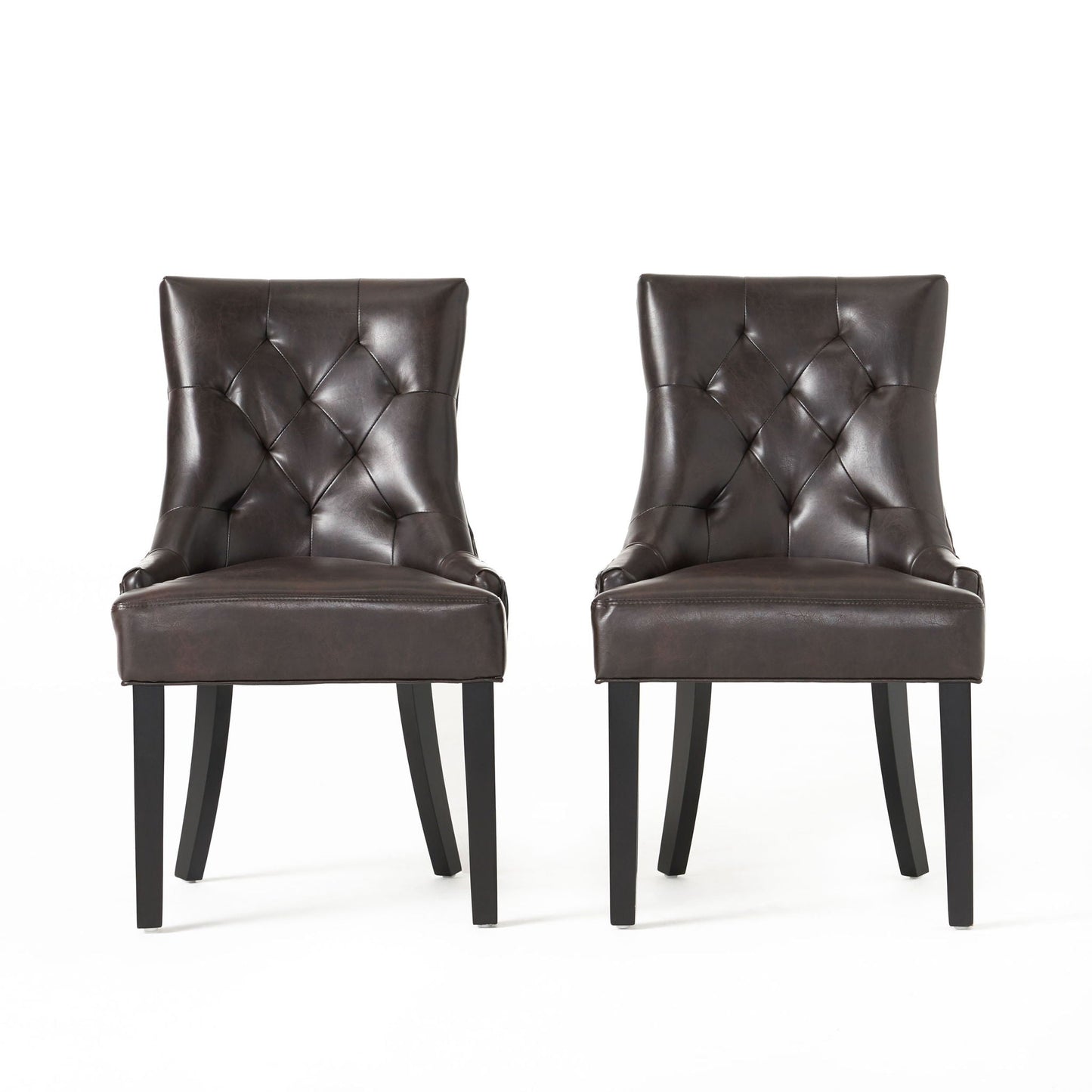 Contemporary Cheney Dining Chair Set With Tufted Design