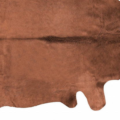 72" X 84" Brown Cowhide  Rug