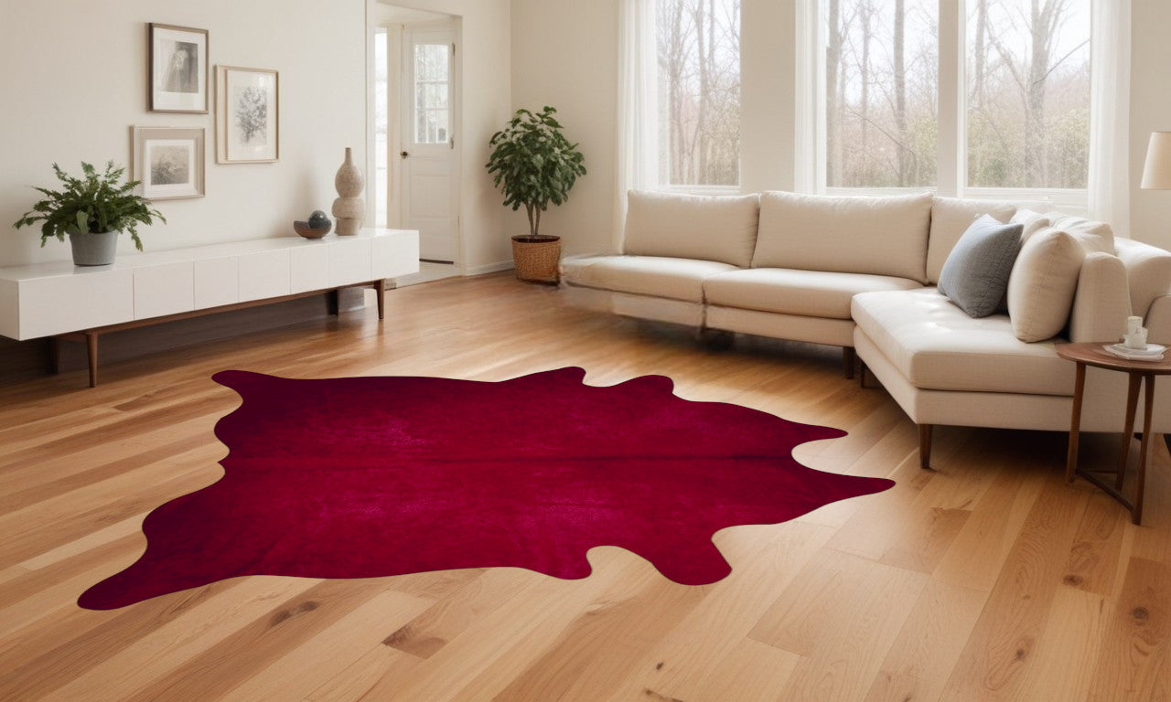 72" X 84" Brown Cowhide  Rug