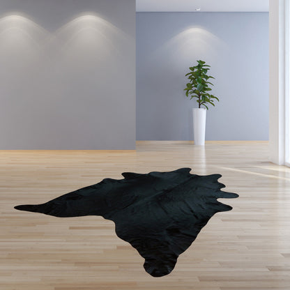 6.5 Ft  Natural Black Brindled Cowhide Rug