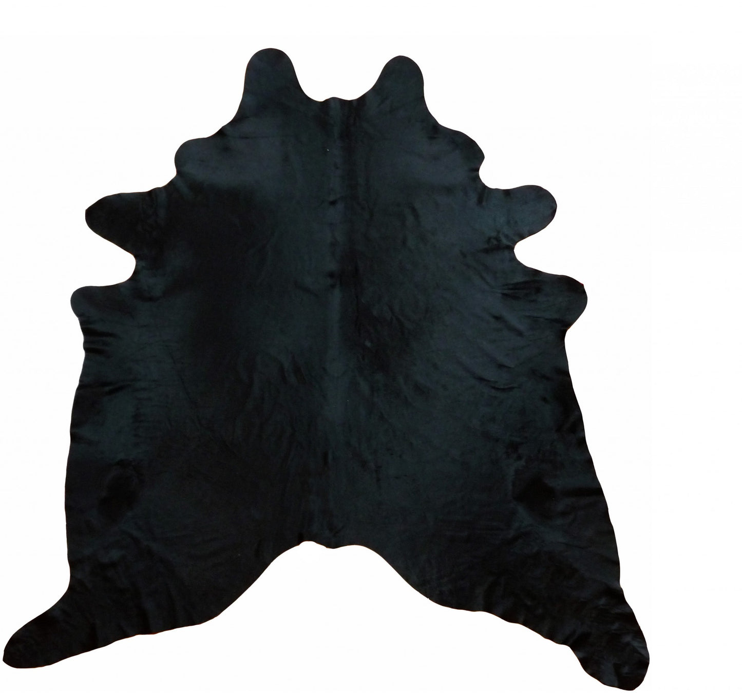 6.5 Ft  Natural Black Brindled Cowhide Rug