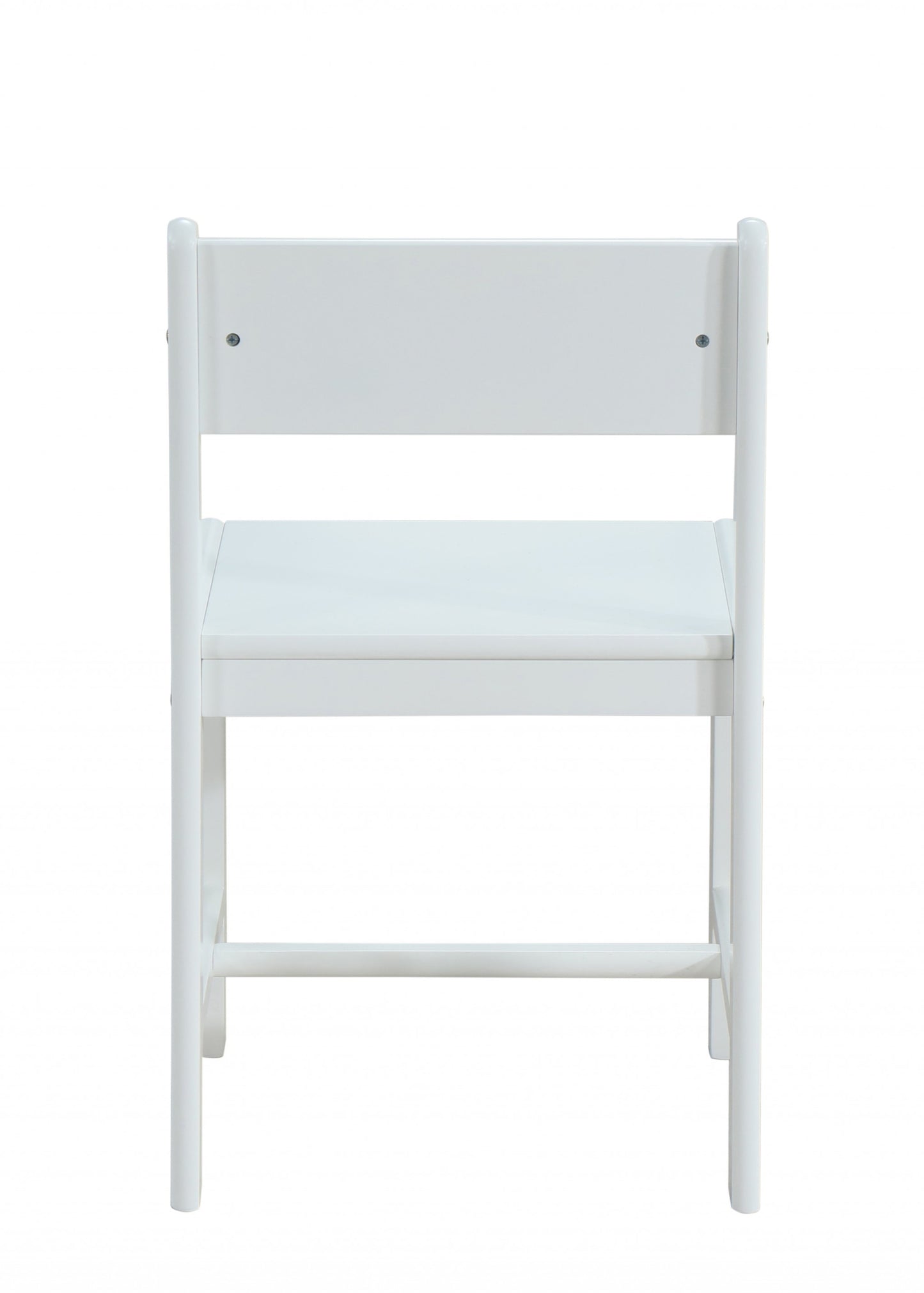 Classic White Wooden Stationary Chair