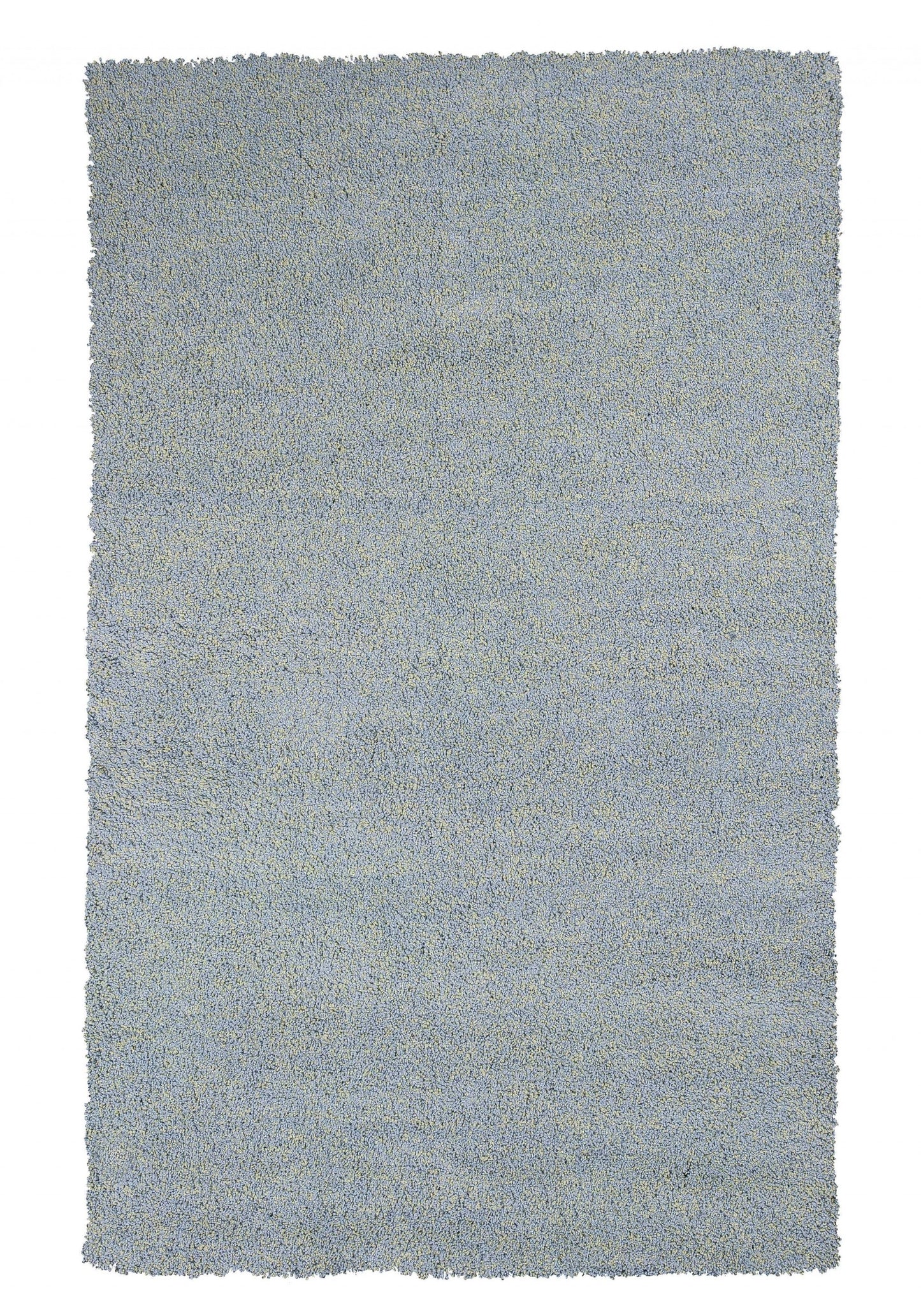 8' Round  Polyester Blue Heather Area Rug
