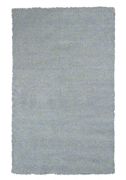 8' Round  Polyester Blue Heather Area Rug