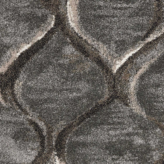 7' X 10' Polypropylene Charcoal Area Rug