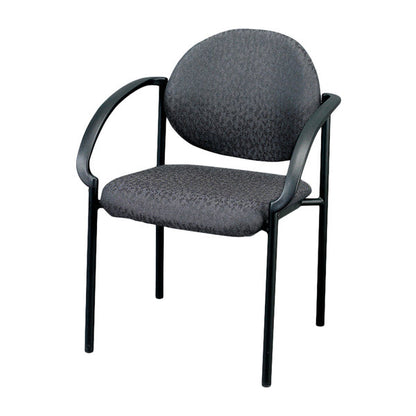 Set of Two Charcoal Fabric Office Chair