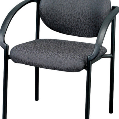 Set of Two Charcoal Fabric Office Chair