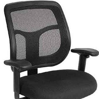 Black Adjustable Swivel Mesh Rolling Drafting Chair