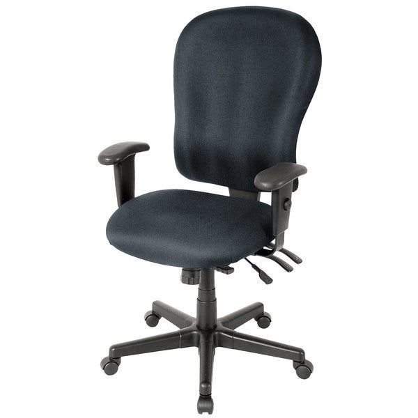 Charcoal Adjustable Swivel Fabric Rolling Office Chair