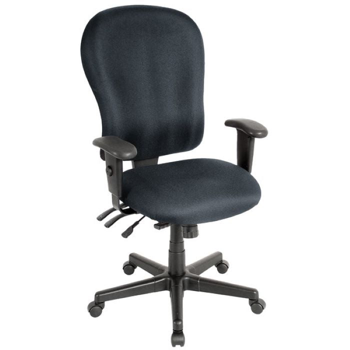 Charcoal Adjustable Swivel Fabric Rolling Office Chair