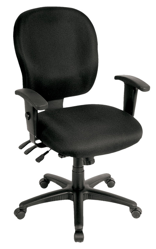 Charcoal Adjustable Swivel Fabric Rolling Office Chair