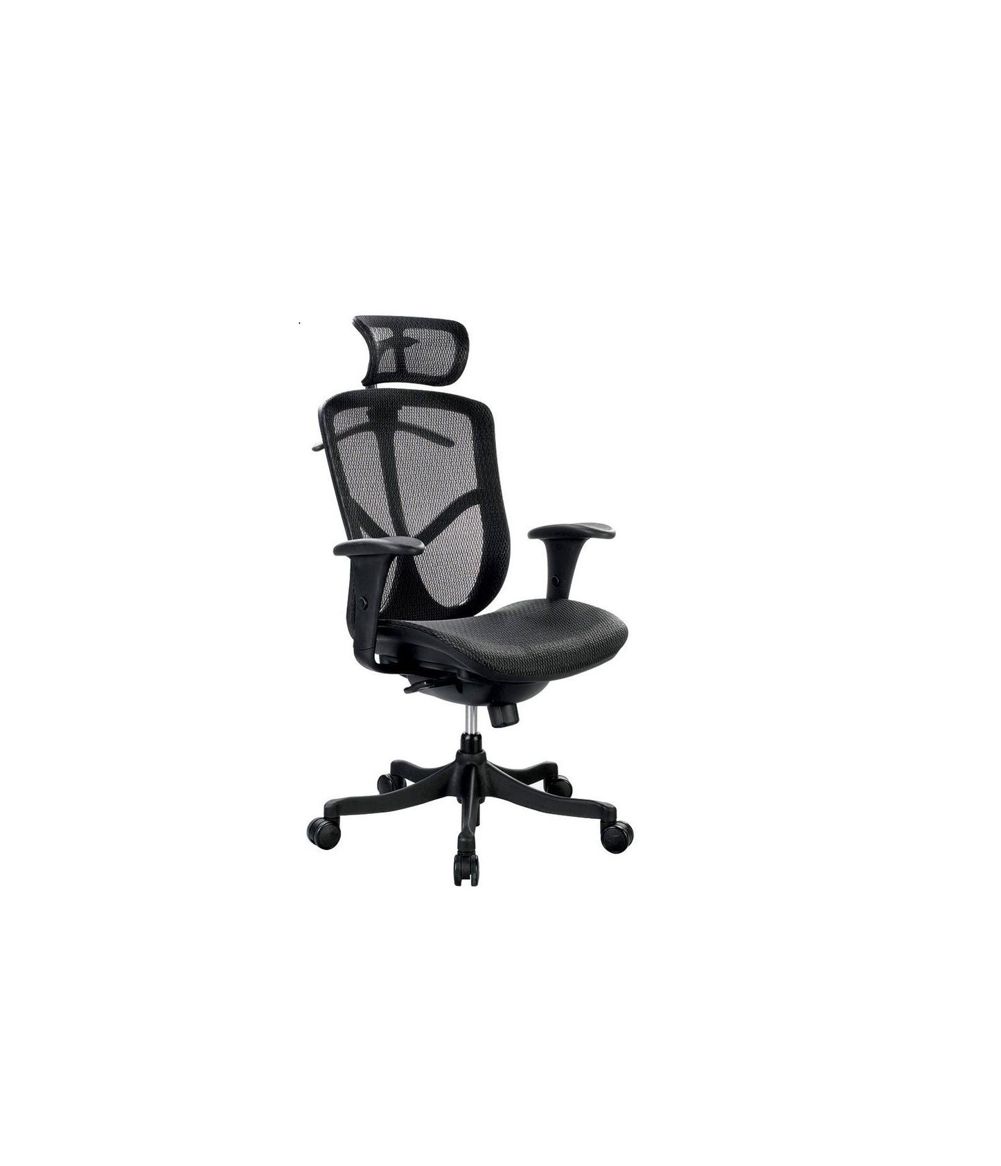 Black Adjustable Swivel Mesh Rolling Executive Office Chair