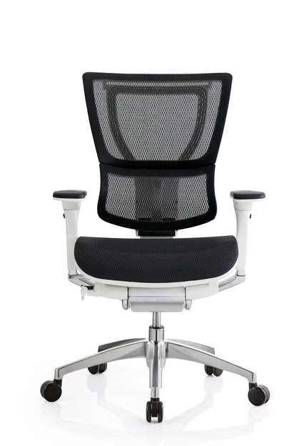 Black and White Adjustable Swivel Mesh Rolling Office Chair