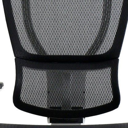 Black and White Adjustable Swivel Mesh Rolling Office Chair