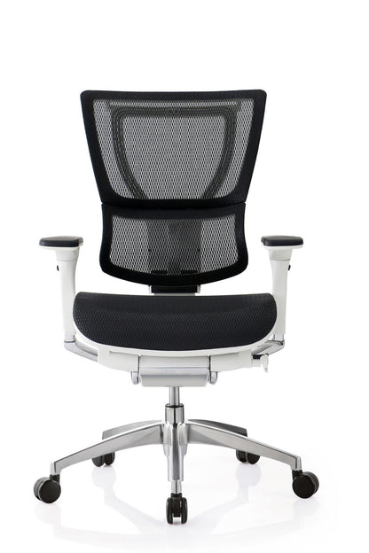 Black and White Adjustable Swivel Mesh Rolling Office Chair