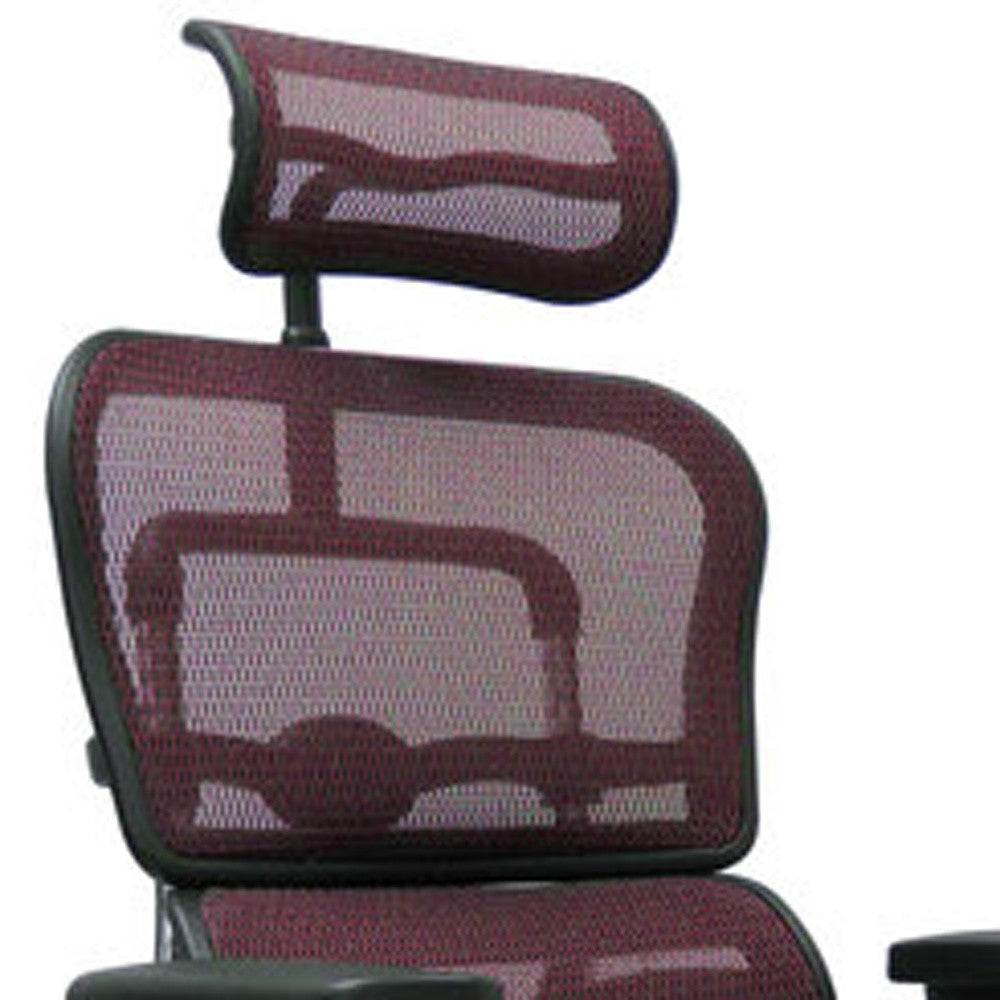 Black and Silver Adjustable Swivel Mesh Rolling Executive Office Chair