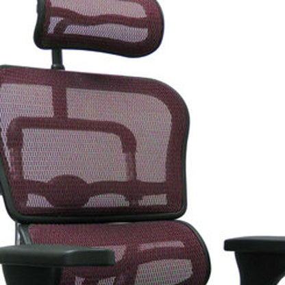 Black and Silver Adjustable Swivel Mesh Rolling Executive Office Chair