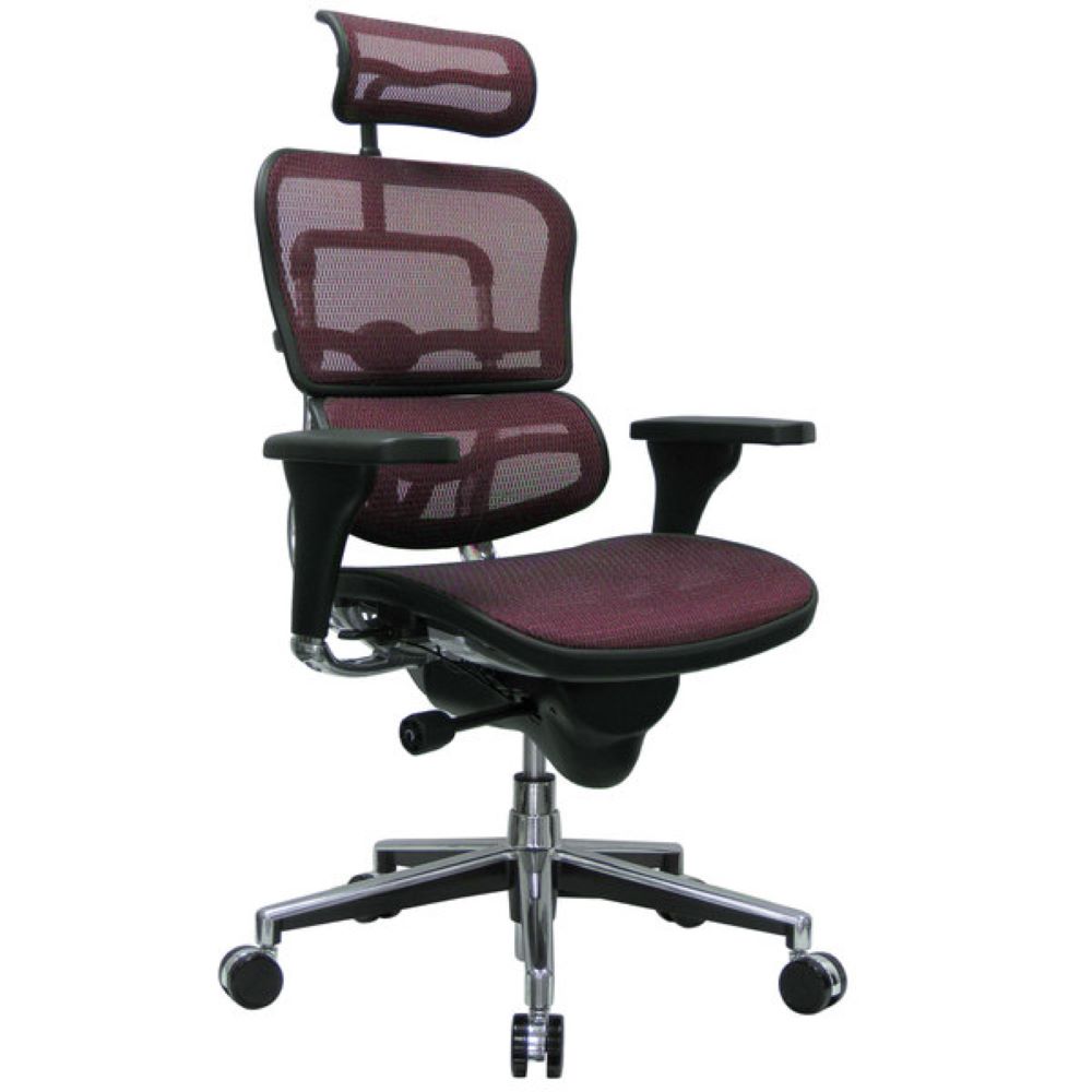 Black and Silver Adjustable Swivel Mesh Rolling Executive Office Chair