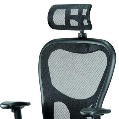 Black Adjustable Swivel Mesh Rolling Executive Office Chair