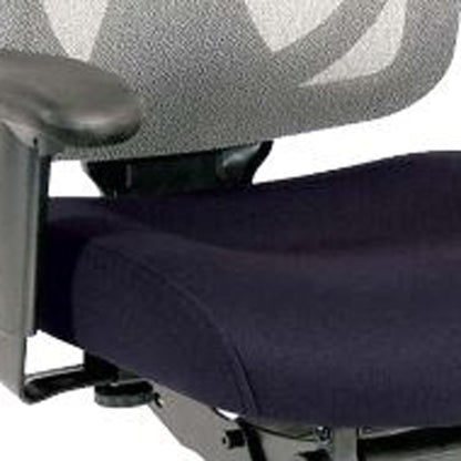 Slate Gray and Black Adjustable Swivel Mesh Rolling Office Chair