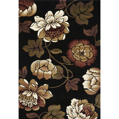 1' X 2' Black Polypropylene Area Rug