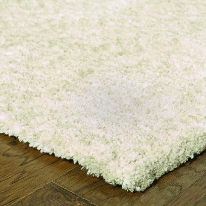 5' X 7' Modern Shag Ivory Indoor Area Rug