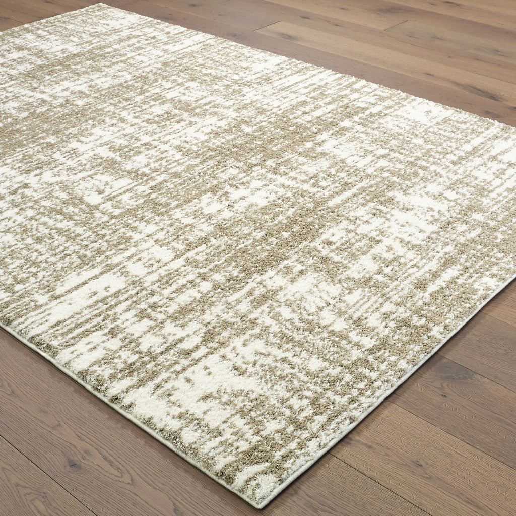 10' X 13' Taupe Dhurrie Area Rug