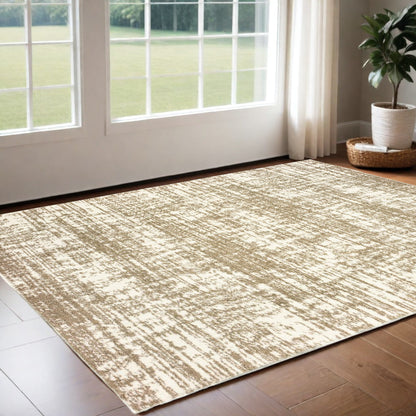 10' X 13' Taupe Dhurrie Area Rug