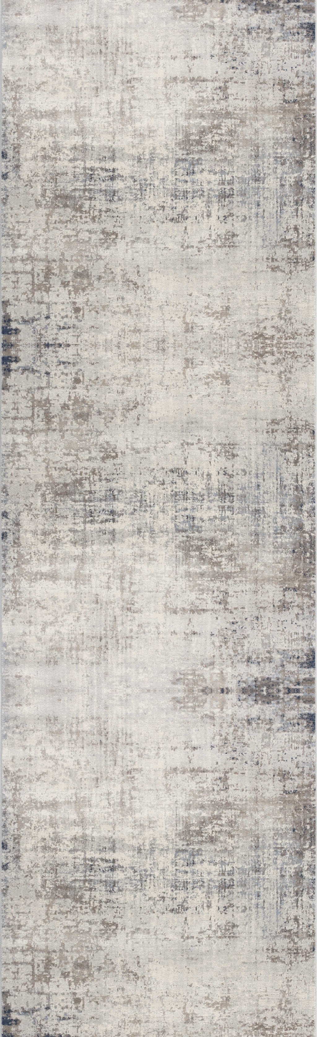 4' X 6' Navy Blue Distressed Striations Area Rug