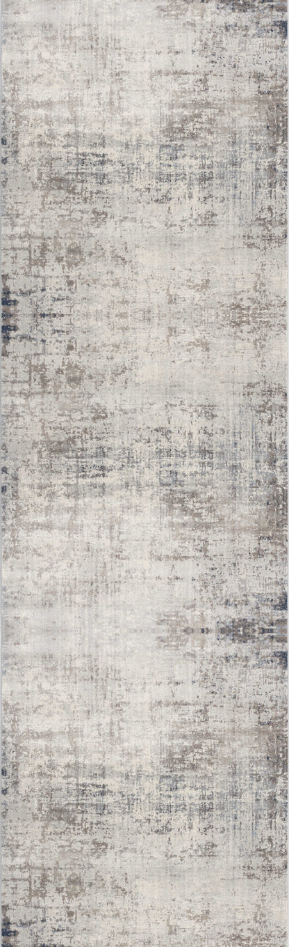 4' X 6' Navy Blue Distressed Striations Area Rug