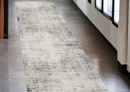 4' X 6' Navy Blue Distressed Striations Area Rug