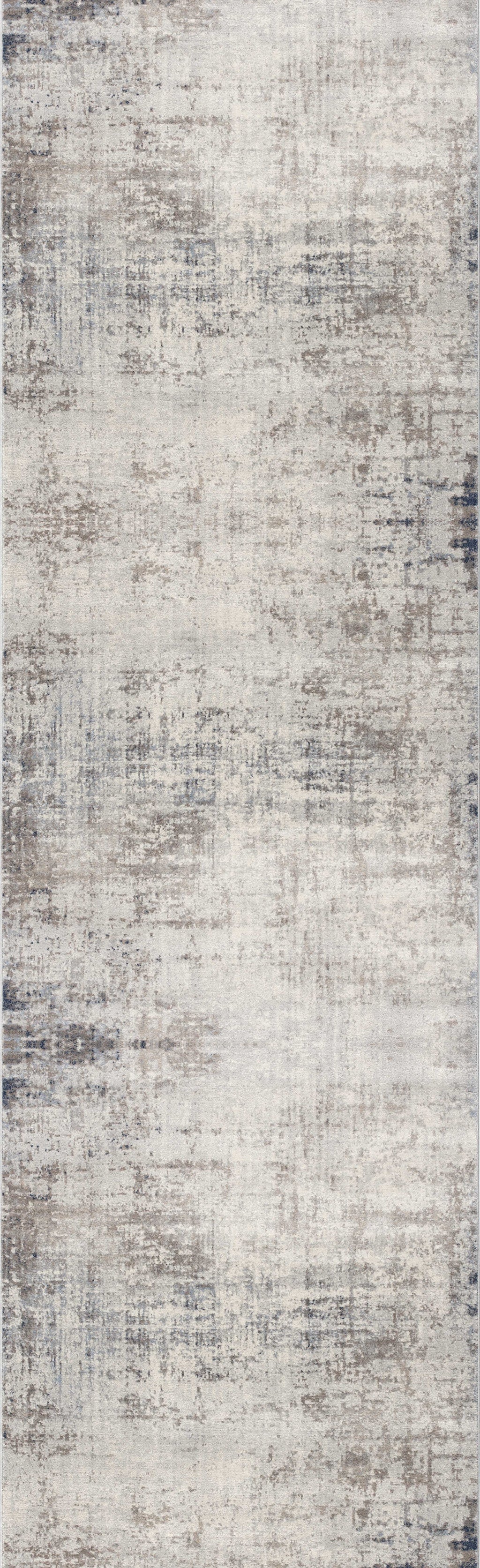 4' X 6' Navy Blue Distressed Striations Area Rug