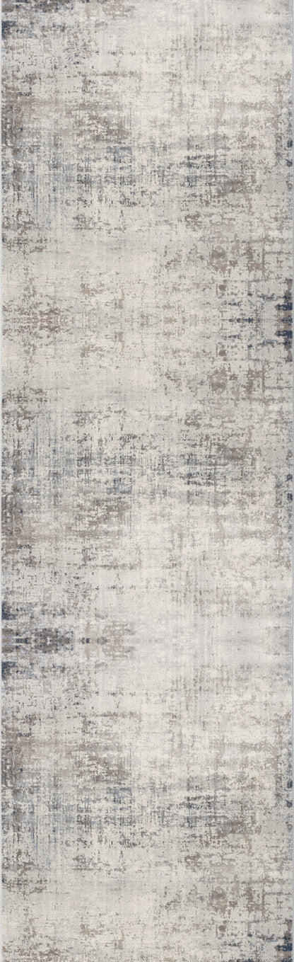 4' X 6' Navy Blue Distressed Striations Area Rug