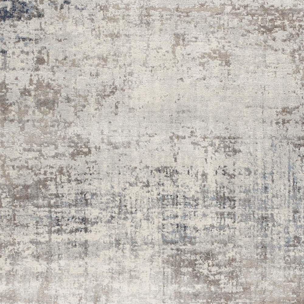 4' X 6' Navy Blue Distressed Striations Area Rug