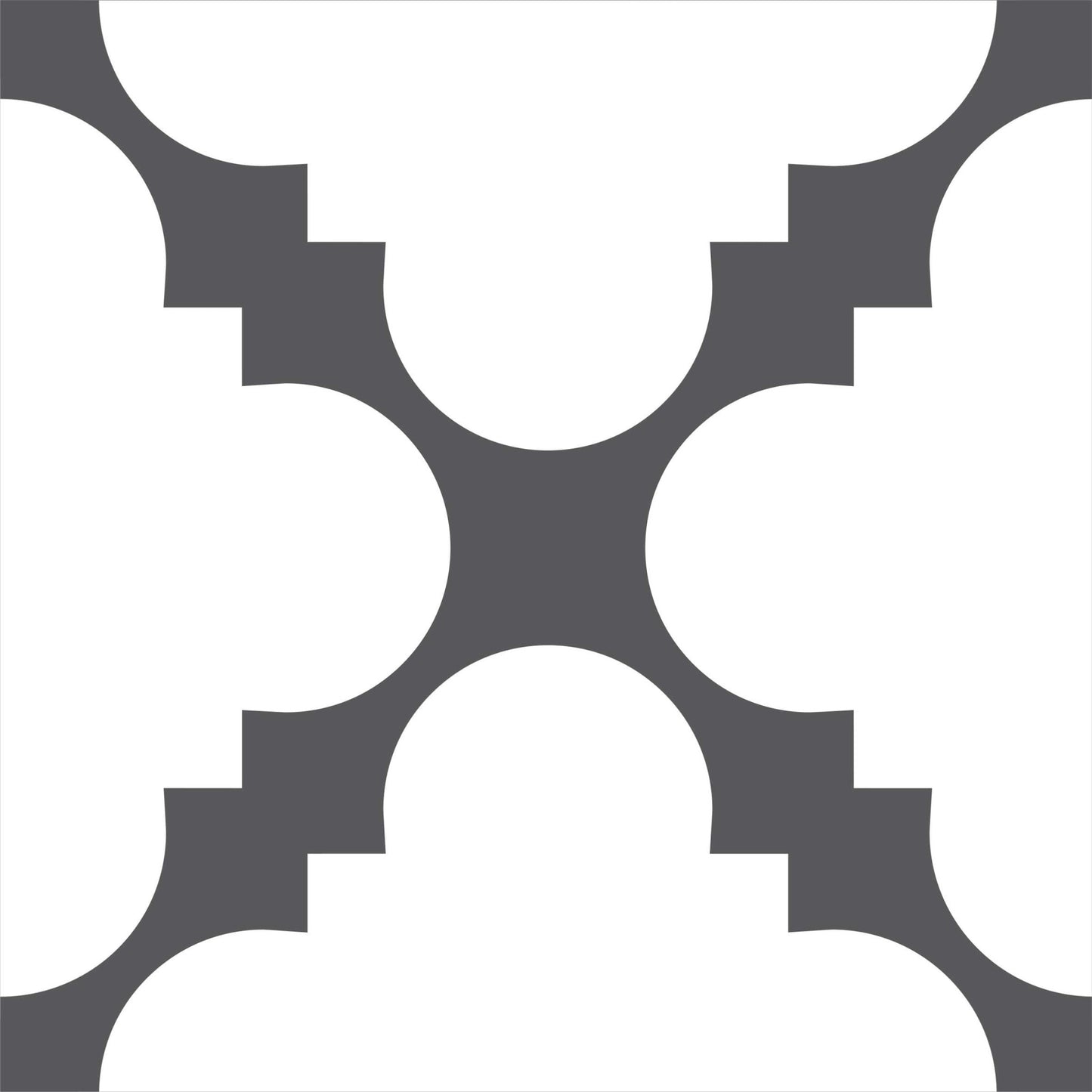 7" X 7" Dark Gray And White Tri Peel And Stick Tiles