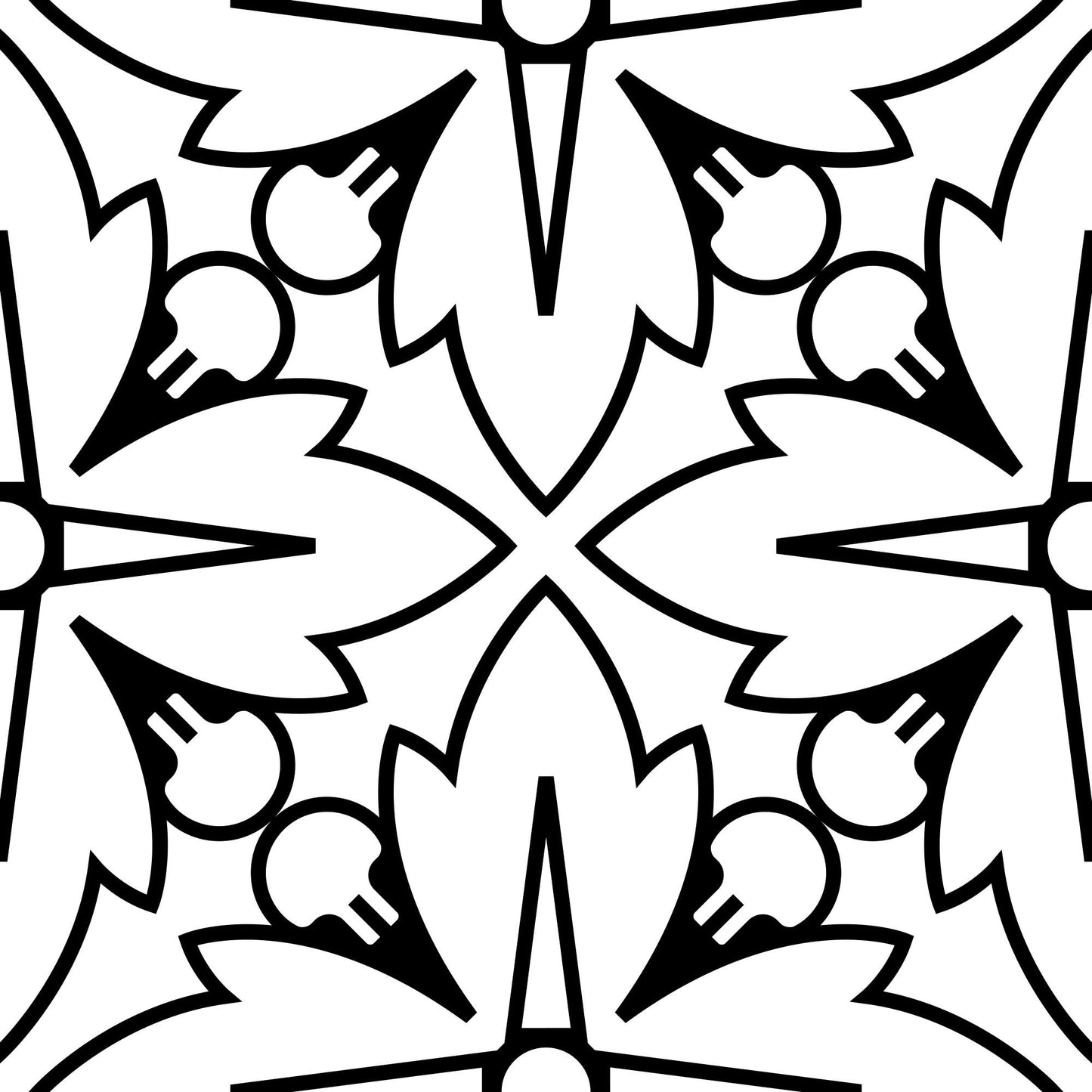 4" X 4" Black And White Silo Peel And Stick Removable Tiles